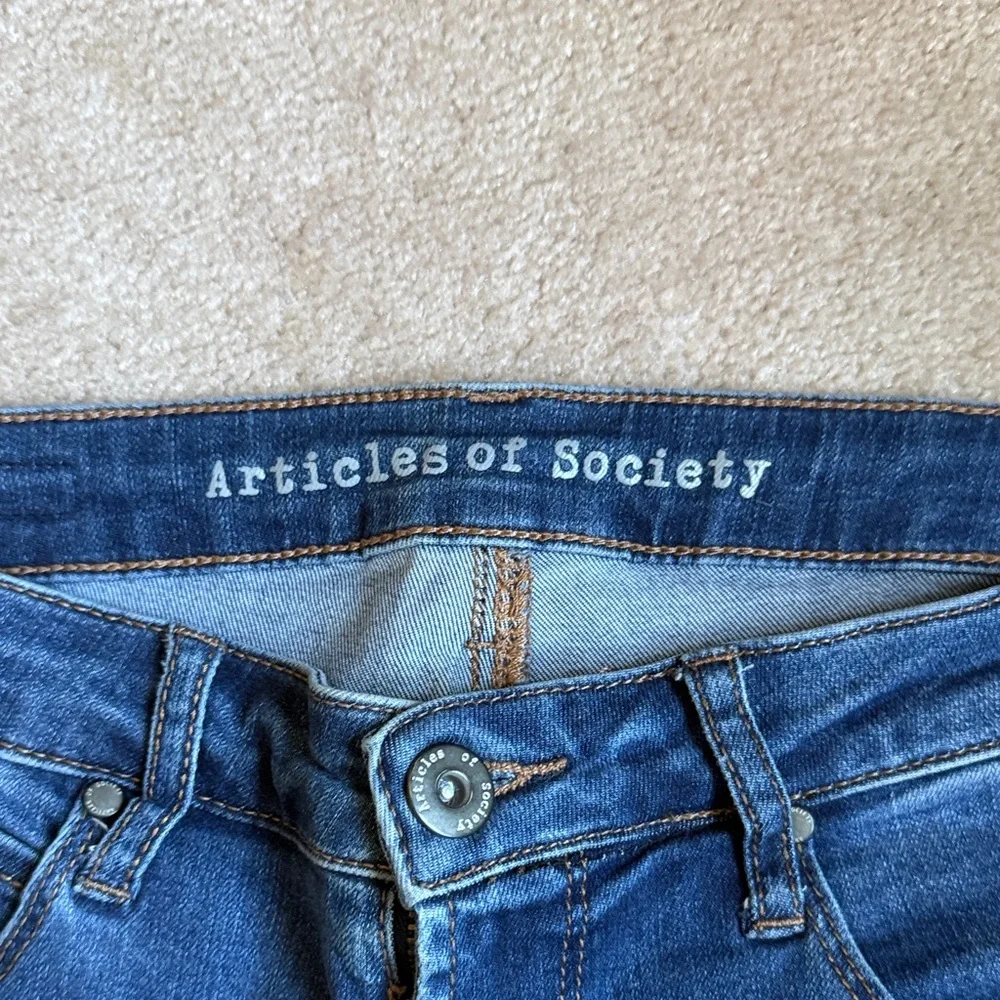 Articles Of Society Dark Blue Skinny Jeans - Picture 2 of 6